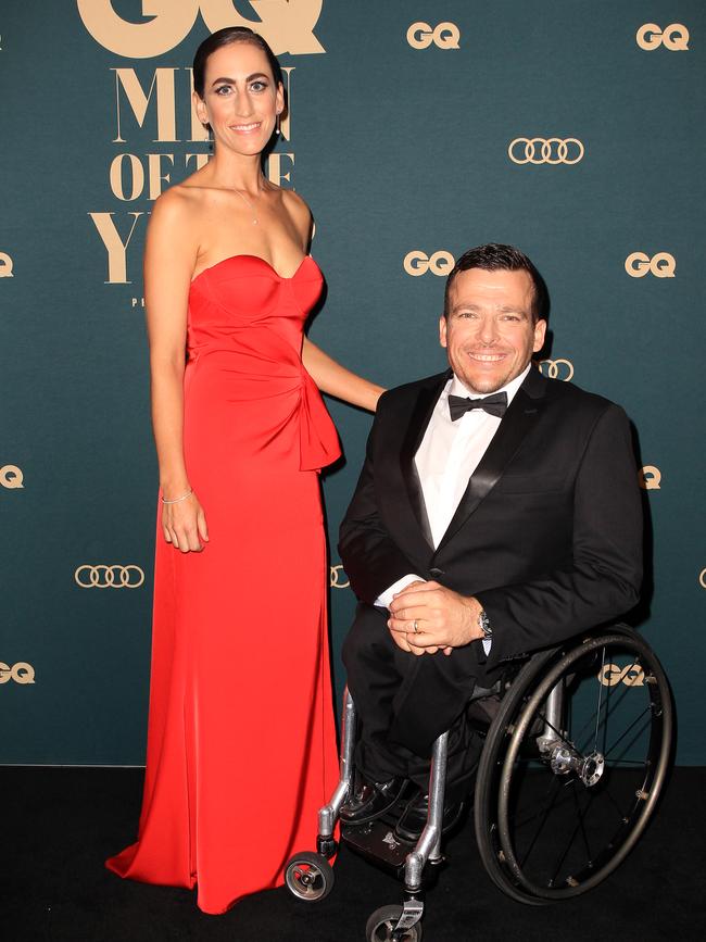 NSW Australian of the Year Kurt Fearnley and his wife Sheridan. Picture: Christian Gilles