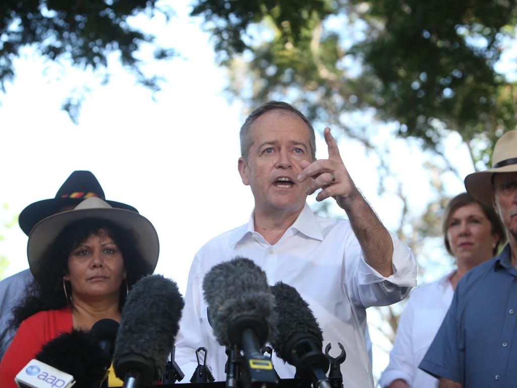 Bill Shorten’s longer press conferences give more changes for things to go off script. Picture: Kym Smith