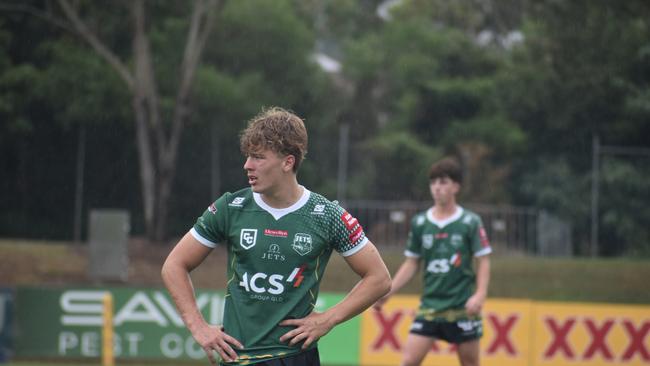 Finn Kendall. Cyril Connell Challenge game between the Ipswich Jets and Wide Bay Bulls. Saturday March 11, 2023. Picture, Nick Tucker.