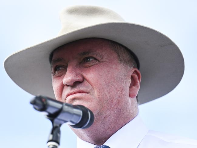 Barnaby Joyce is no fan of electric vehicles. Picture: NewsWire / Martin Ollman