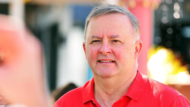 Anthony Albanese is campaigning with Susan Lamb. Picture: Zak Simmonds