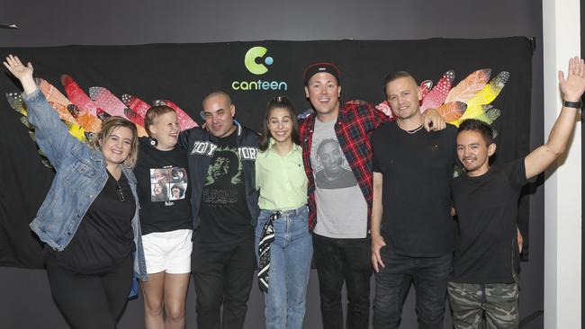 Hilltop Hoods pictured at the launch of the ‘Side of Stage’ initiative. Picture: Quentin Jones