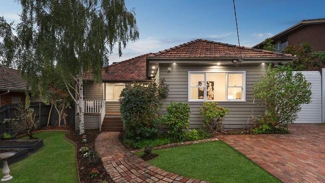 For sale with a $2.1m-$2.31m price guide is the house at 7 Lesley St, Camberwell.