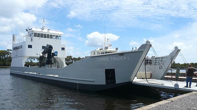 Combie Trader II, the last barge to run between Scarborough and Moreton Island.