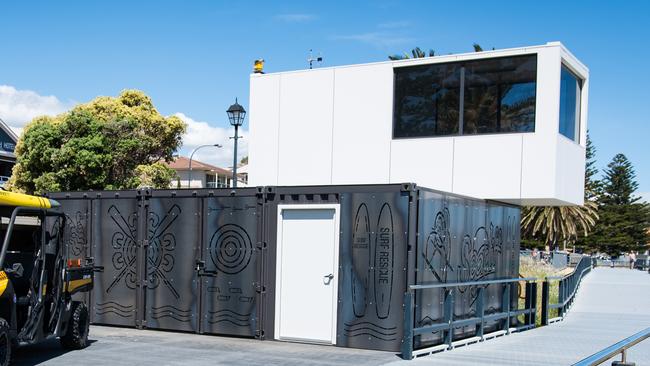 The new patrol tower at Seacliff Surf Life Saving Club. Picture: Holdfast Bay Council