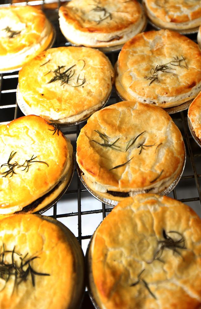 Pic of the rosemary and lamb pie! at Fosters Bakery at Mermaid Beach . Picture Mike Batterham