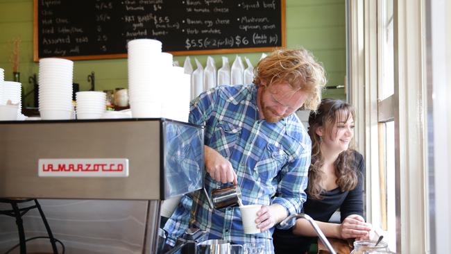 Jailbird Coffee House owners Matt Kenneally and Suzy Notini. Picture: Peter Ristevski