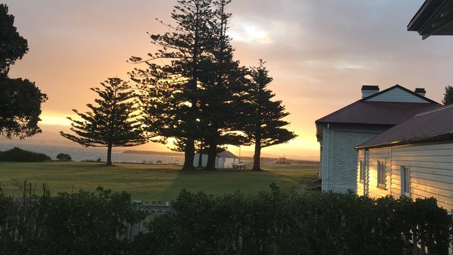 Sunset at Low Head pilot station. Photo by Robyn Dazeley