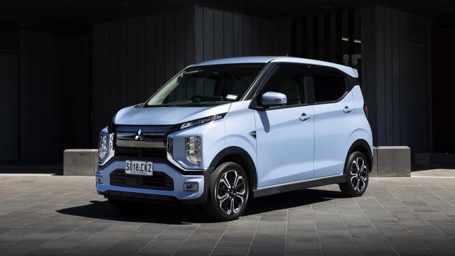 The ‘crazily compact’ Mitsubishi EK X EV. Photo: Supplied