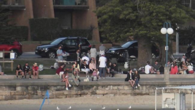 People drinking at East Esplanade last month. Picture: Supplied.