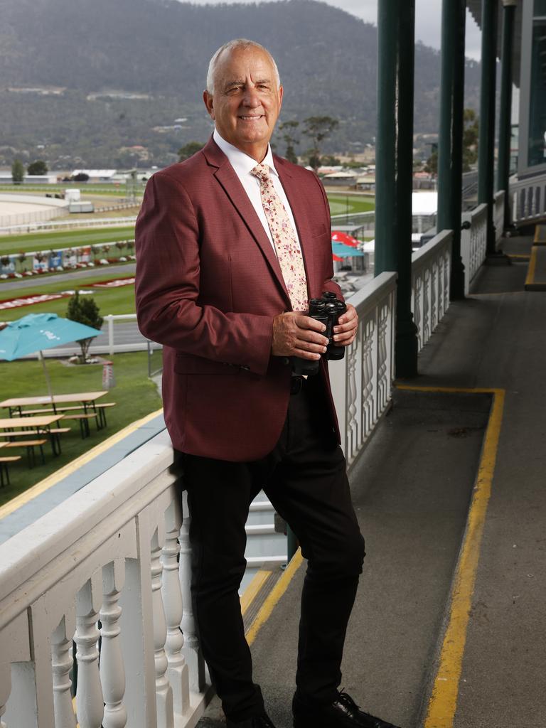 Tasmanian sporting identity Colin McNiff will call his 35th Hobart Cup at the 2025 race. Picture: Nikki Davis-Jones