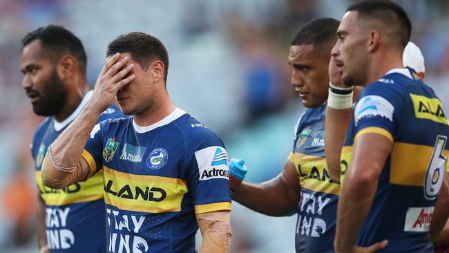 Mitchell Moses can’t watch the Eels’ performance. (Phil Hillyard)