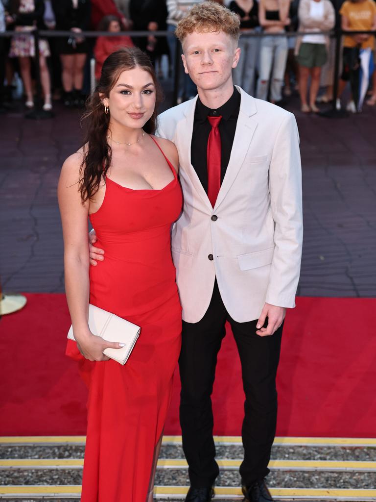 Students arrive for Robina State High formal at HOTA. Picture: Glenn Hampson.