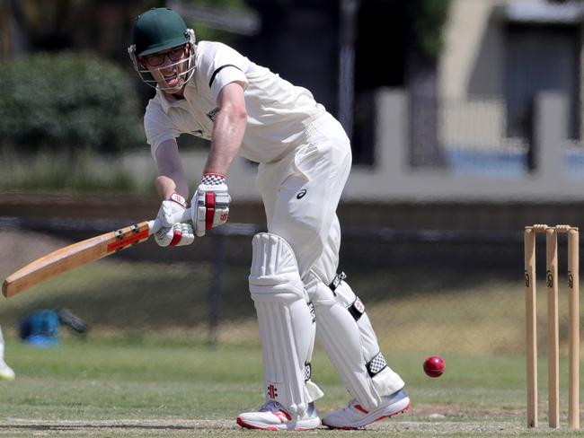 Daniel Rawson pushes one into the leg-side. Picture: Mark Dadswell/AAP