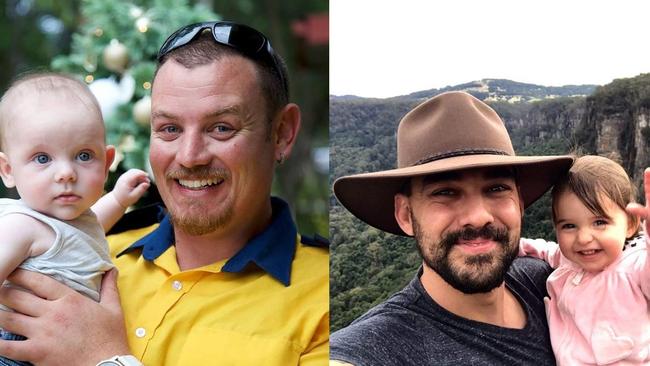 Geoffrey Keaton and Andrew O'Dwyer died fighting bushfires on December 19, 2019. Picture: NSW RFS.