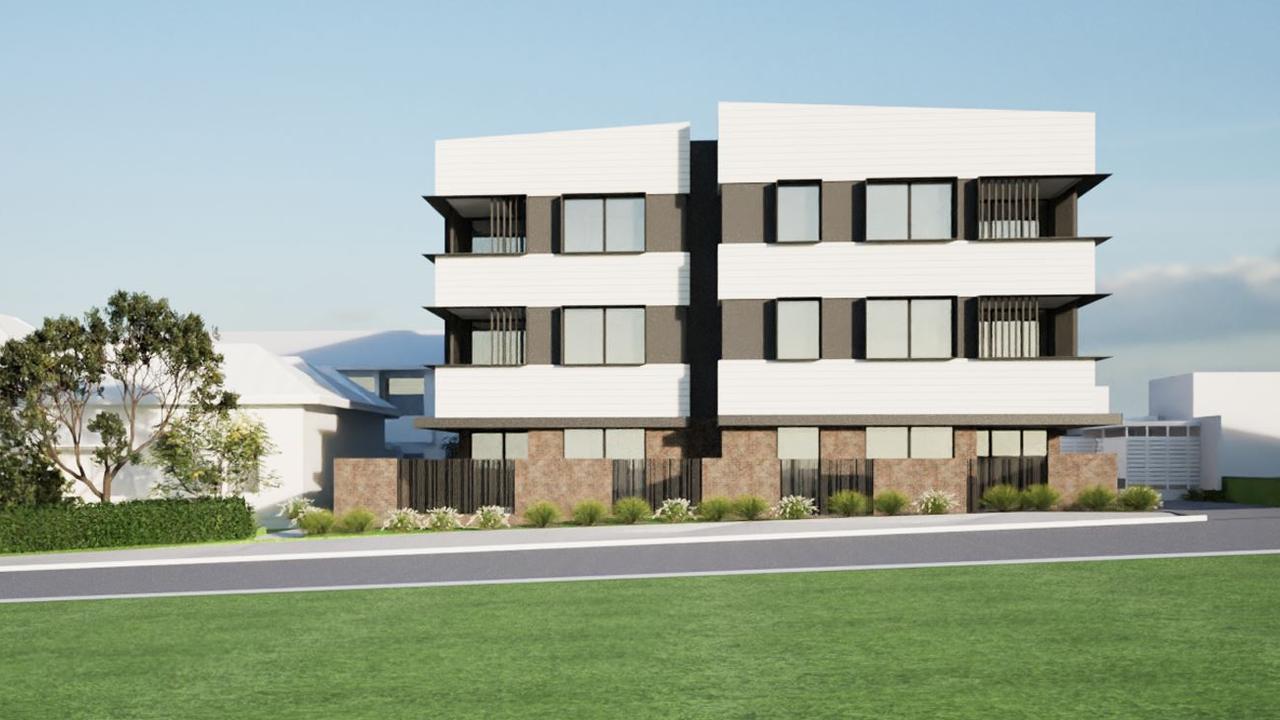Concept art for a three-storey social and affordable housing development on Mary Street in East Toowoomba by the YWCA.