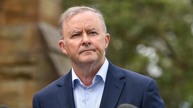 Anthony Albanese called for more immediate relief for parents. Picture: NCA NewsWire/Flavio Brancaleone