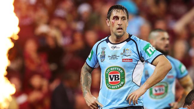 NSW’s Mitchell Pearce could have been exploited by the Maroons. Picture: Brett Costello