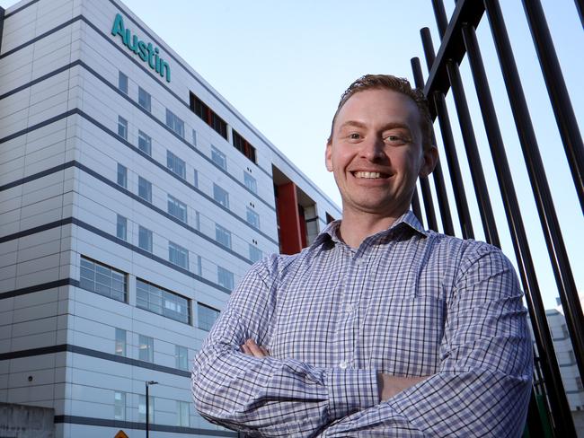 20/06/2017  Dr Chris Mills outside the Austin Hospital in Melbourne.Picture: David Geraghty / The Australian.