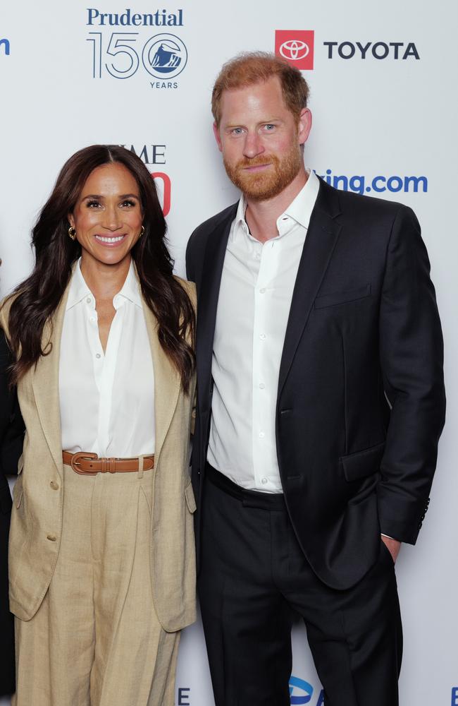 Meghan and Harry at the 2025 TIME100 Summit last month. Picture: Craig Barritt/Getty Images for TIME