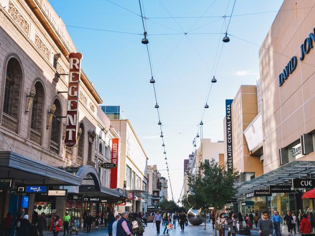 Rundle Mall - aerial generic