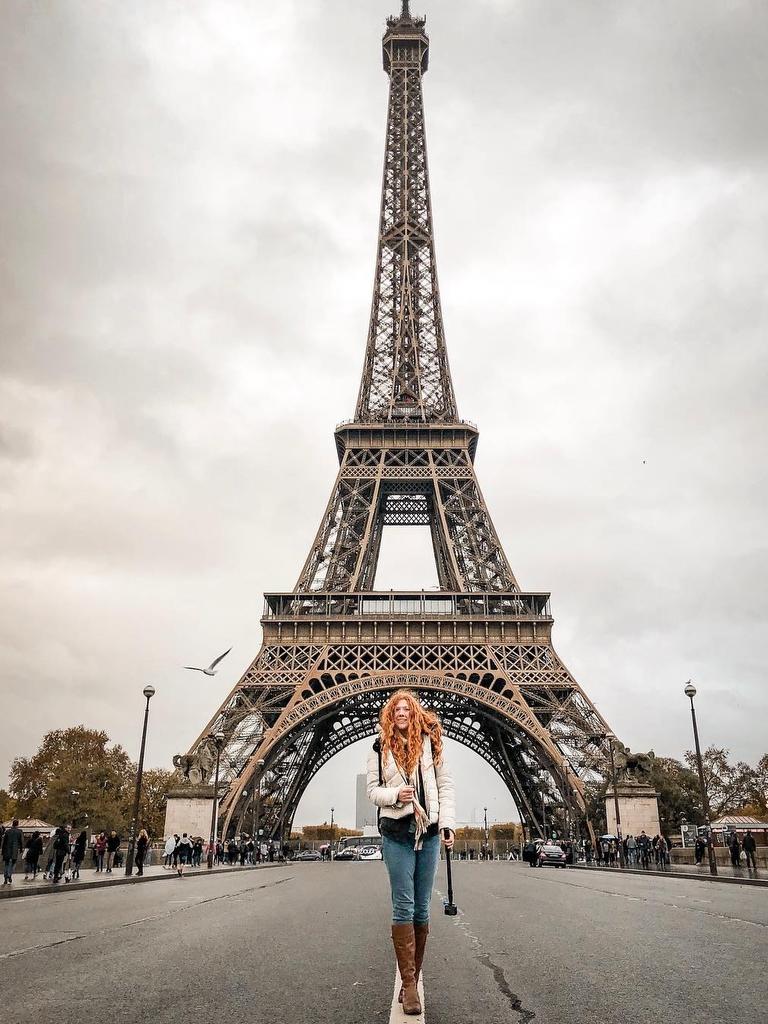 She even managed to visit Paris, one of the world’s most expensive cities. Picture: Jam Press