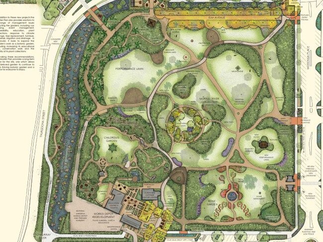 The draft master plan for the Albury botanic gardens will be exhibited for 28 days so the public can make further suggestions.