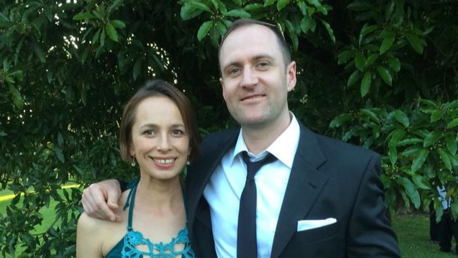 Lucy Paveley and husband Jamie. Picture: Supplied by family