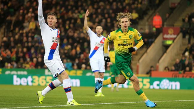 Norwich City will doubtless come under pressure to sell midfielder Todd Cantwell, right, but can they afford to let him go? Picture: Getty Images