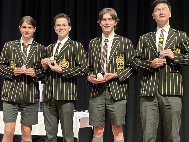 The Kedron State High School debating team. Picture: Supplied