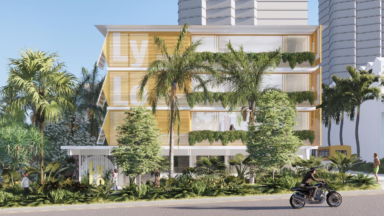 Artist impression of Lylo Hotel planned for site at the QT in Surfers Paradise, The Gold Coast