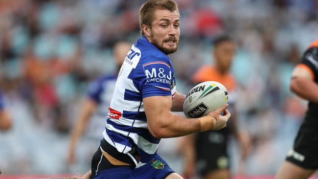 It hasn’t been a great first season for Kieran Foran at the Bulldogs. Picture: Brett Costello