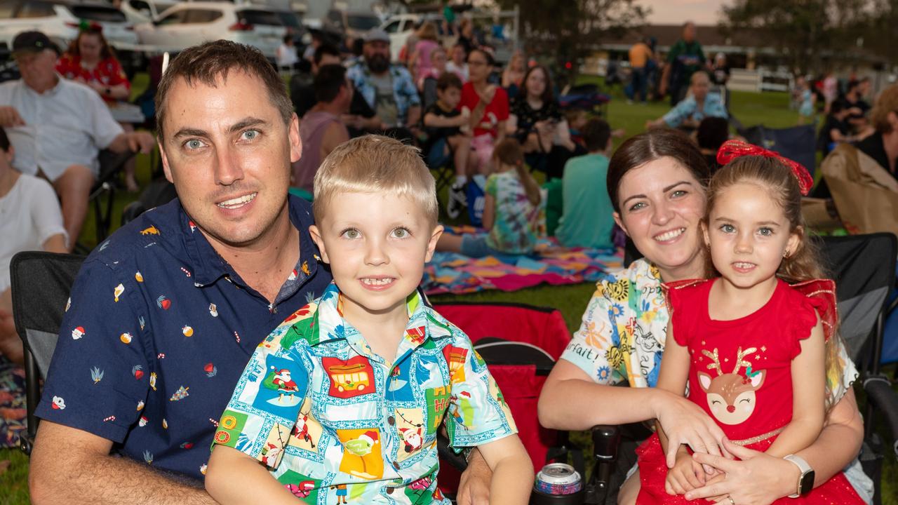 Glen Lamb, Finlay Lamb, Marsha Lamb and Bonnie Lamb at Habana Carols Under the Stars 2023. Saturday 23 December 2023 Picture:Michaela Harlow