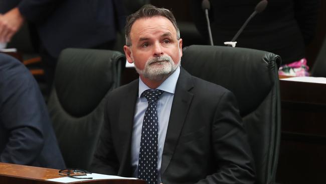 David O'Byrne Labor member for Franklin. Last sitting day of the Tasmanian parliament before the Winter break. Picture: Nikki Davis-Jones