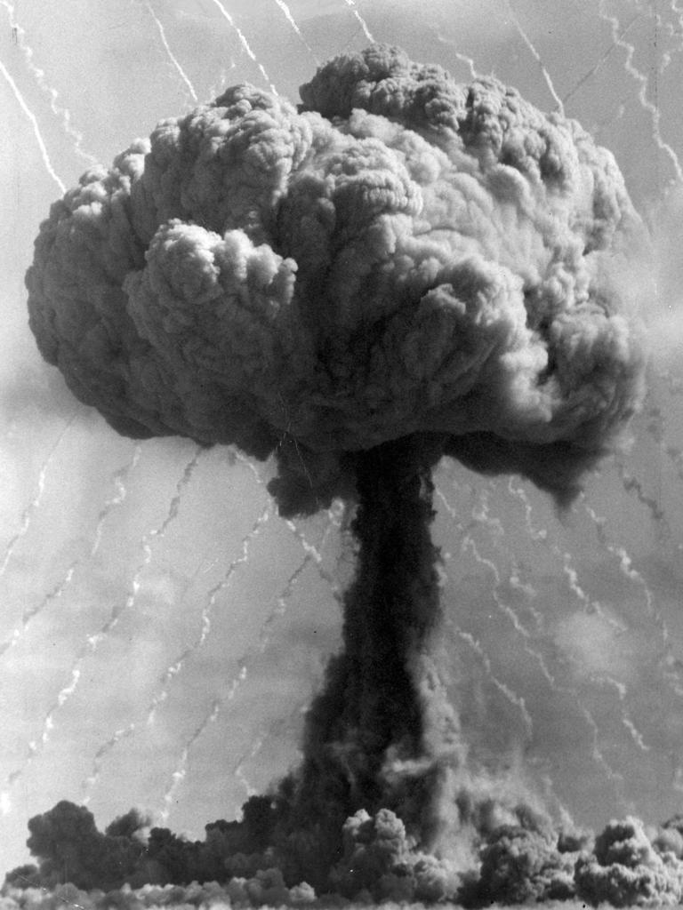 Atomic bomb blast at Maralinga, SA in 1950s.
