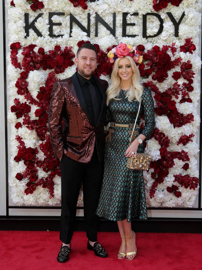 James Kennedy and Jaimee Belle at Stakes Day. Picture: Julie Kiriacoudis