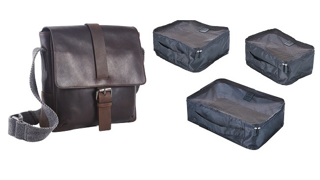 Aldi leather overnight discount bag