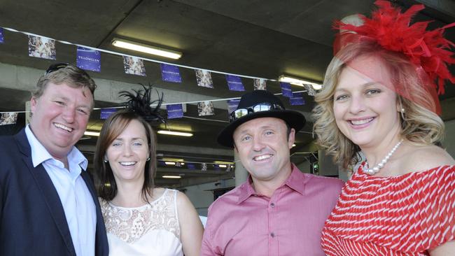 Craig and Kirsty Squires and Jason and Regan Vidler of Tintenbar. Picture: Doug Eaton