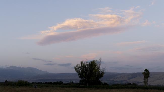 A look over the border between Israel and Lebanon as seen from a position on the Israeli side. Picture: Amir Levy/Getty Images