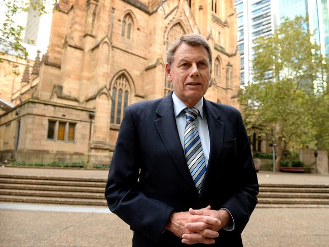 Dr John Collier, head of St Andrews Cathedral School, pictured at the school in Sydney. Pic: Dan Himbrechts