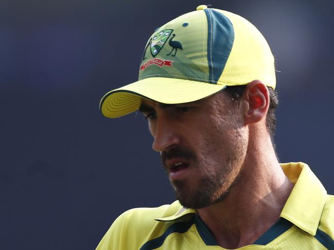 MUMBAI, INDIA - MARCH 17: Mitchell Starc of Australia during the first game in the One Day International Series between India and Australia at Wankhede Stadium on March 17, 2023 in Mumbai, India. (Photo by Pankaj Nangia/Getty Images)