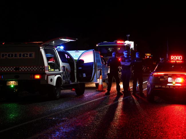 A person has died in a two vehicle crash along the Bruce Highway at Bloomsbury on February 1, 2023. Picture: Heidi Petith