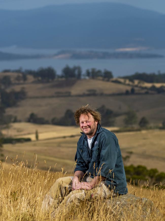 Iain Field on Leap Farm at Copping. Pictures: Phillip Biggs.