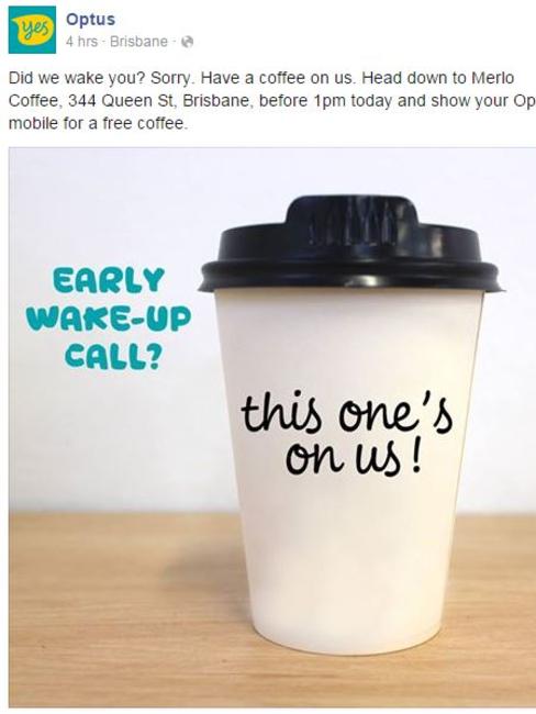 Optus tried to make amends on their Facebook page.