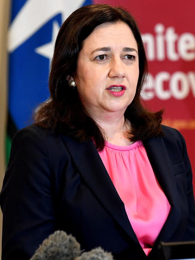 Qld Premier Annastacia Palaszczuk. Picture: Getty