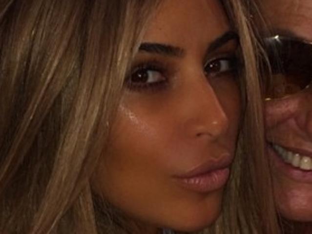 Kim Kardashian back to blonde. Picture: Instagram