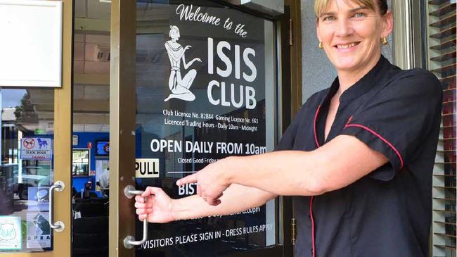 UNDER NEW MANAGEMENT: Isis Club manager Kerry Smythe is keen to make the club the place to be in Childers. Picture: Jim Alouat