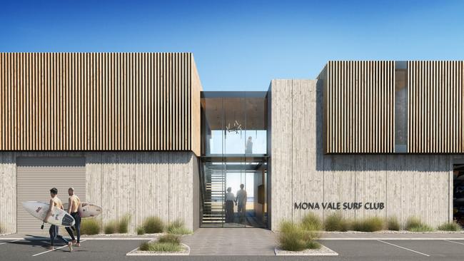 An outside shot of the proposed new Mona Vale Surf Club.