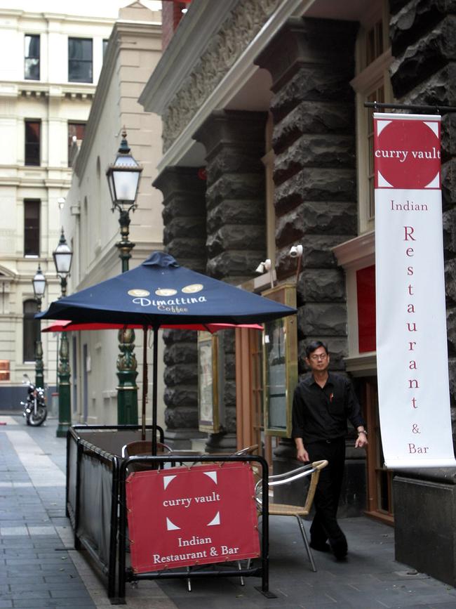 The Curry Vault restaurant and bar in Melbourne’s CBD.