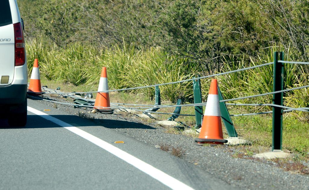 Wire guard rails on the New England Hwy have been labelled "lethal" by a concerned motorist. Picture: Blainey Woodham